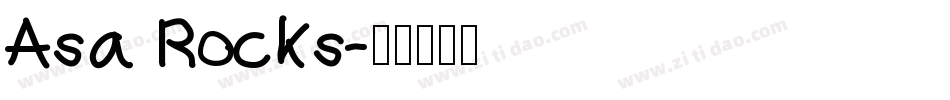 Asa Rocks字体转换